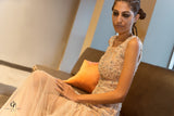 SAMINA MUGHAL Couture SMC32525 - Embellished Tulle Long Dress LAST ONE