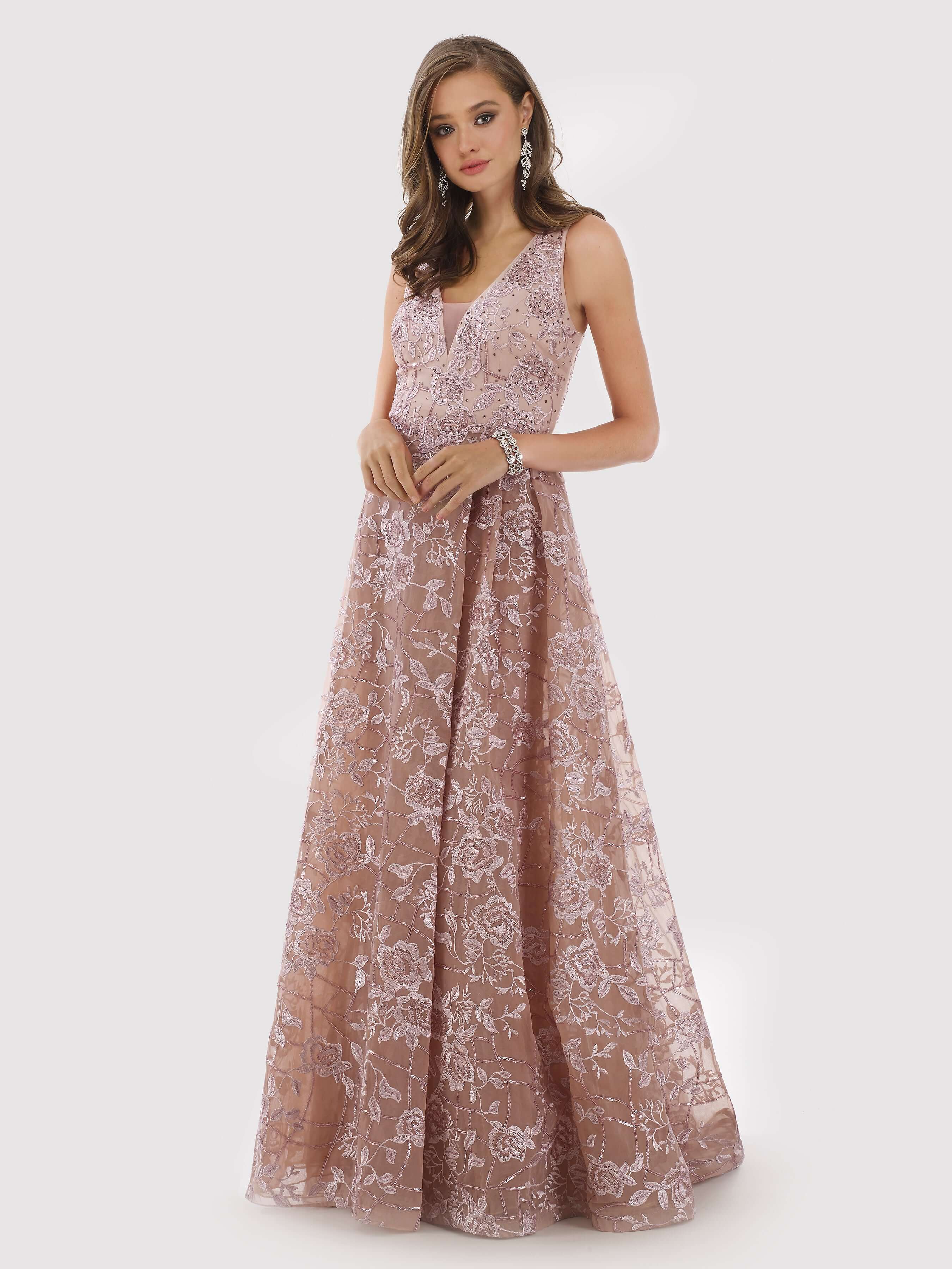 29792 - Overlap Skirt lace Ball Gown